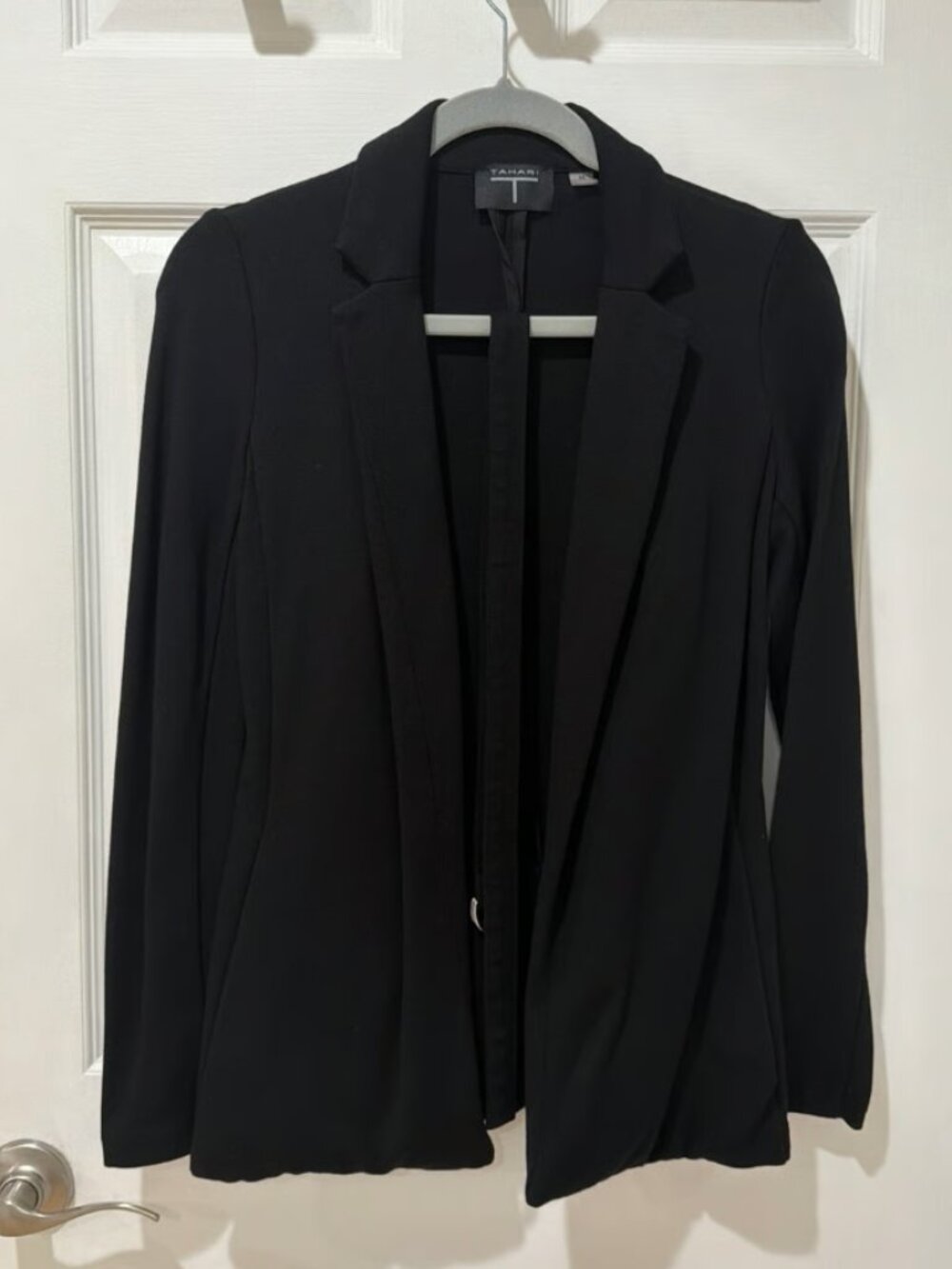 Women’s Tahari Open Front Belted Blazer